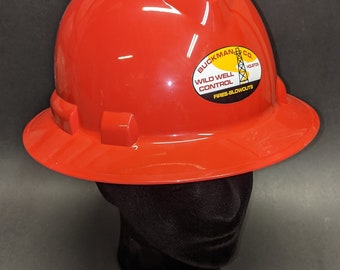 Buckman Co. oil well firefighters The Hellfighters plastic full brim hard hat