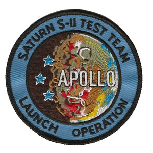 NASA Apollo Saturn S-II Test Team Launch Operation space program patch