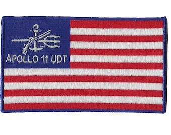 NASA Apollo 11 UDT flag space program US Navy ship recovery force patch