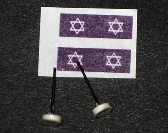 scale model hearse Jewish funeral flags