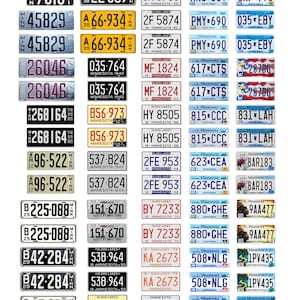 May include: A collection of vintage Minnesota license plates in various colors and designs. The plates feature different numbers, letters, and slogans, including "10,000 Lakes", "Minnesota", and "19-Minnesota-58".