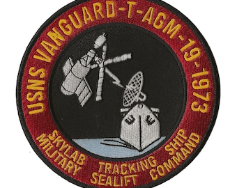 USNS Vanguard T-AGM19 NASA Skylab Tracking Ship space program US Navy recovery force patch