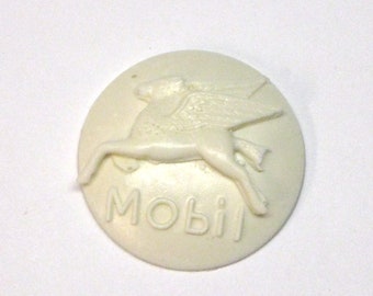 miniature Mobil Gas Station sign 1:25 G scale model resin 1/25