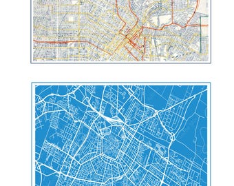 1:25 G scale miniature city maps police fire wall mural