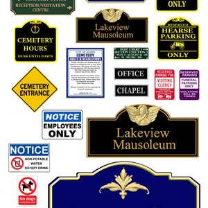 miniature scale model diorama cemetery graveyard signs