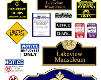 miniature scale model diorama cemetery graveyard signs