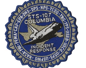STS-107 Columbia NASA space shuttle disaster FBI Incident Response recovery patch
