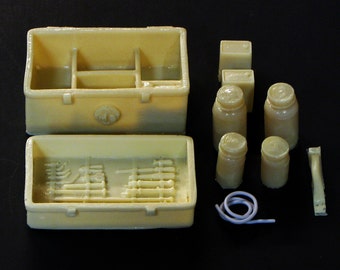 1:25 scale model funeral mortuary embalming kit