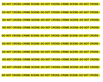 1:12 scale model police crime scene barricade tape