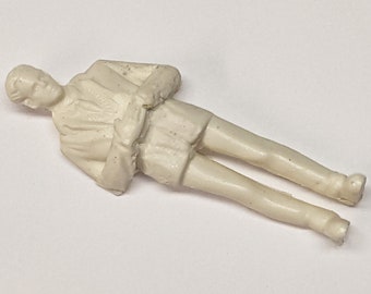 1:25 scale model resin male dead body corpse for funeral casket figure