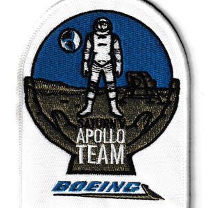 Écusson du programme spatial Saturn V de la NASA Boeing Apollo Team