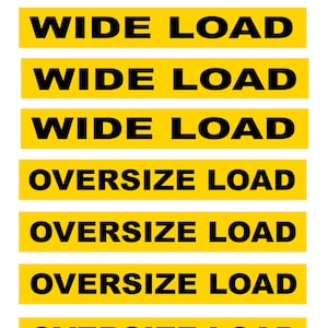 1:25 scale model miniature semi truck DOT wide load oversize load placards