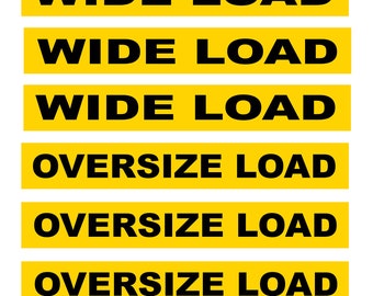 1:25 scale model miniature semi truck DOT wide load oversize load placards