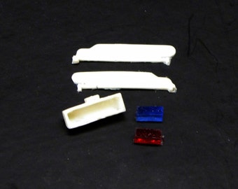 1:25 scale model resin toy police car firetruck sun visor strobe light