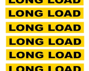 1:25 scale model miniature semi truck DOT long load placards