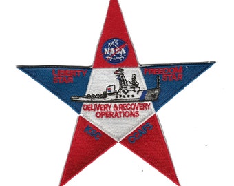 NASA Freedom Liberty Star space shuttle booster recovery and delivery ship patch