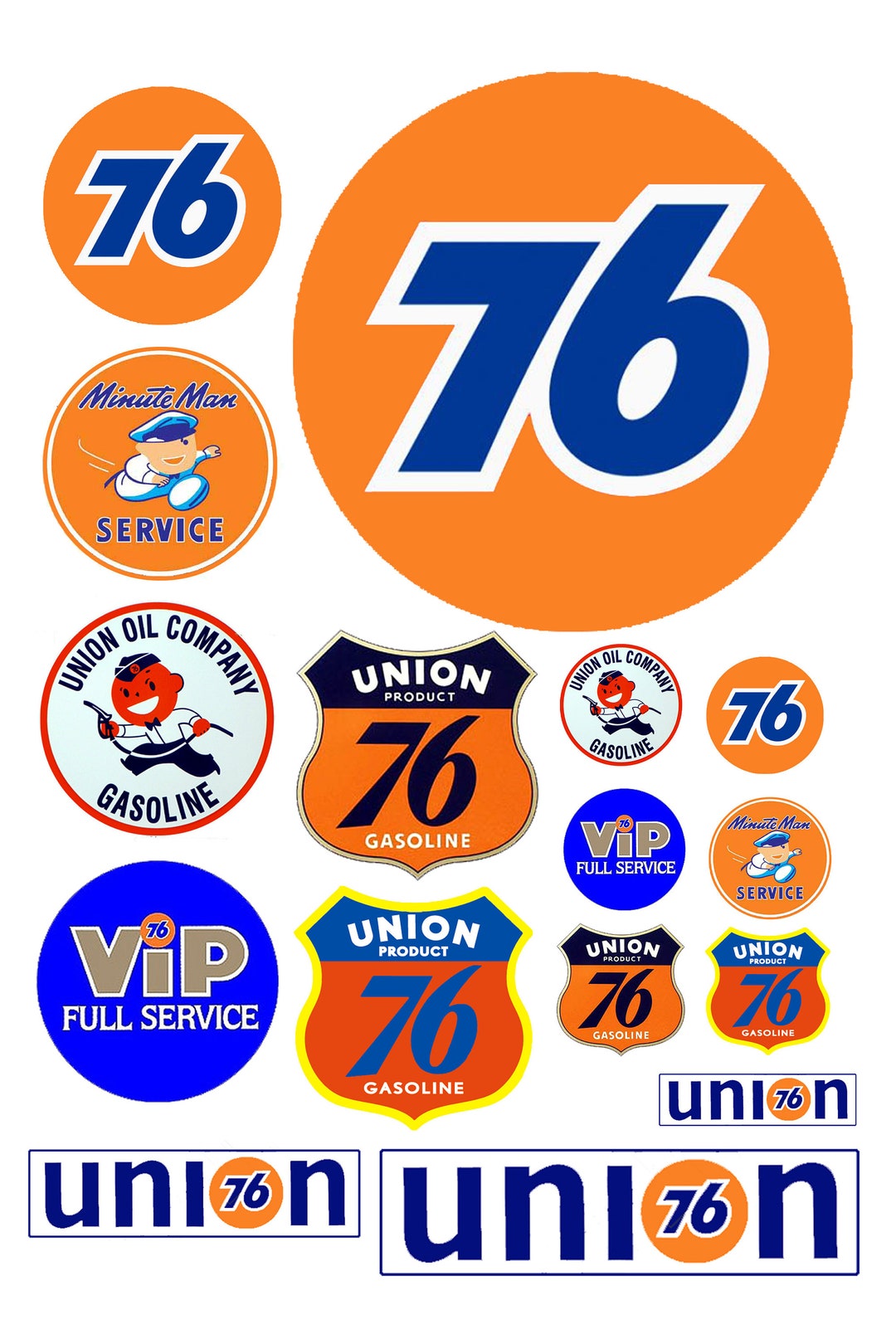 Union 76 ライトアップ 看板 ガソリンスタンド ネオンサイン