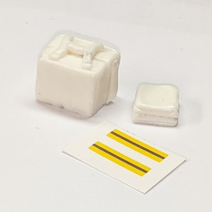 scale model ambulance EMS obstetrics bag and symptom kit