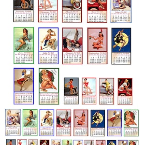 Calendrier photo 30x43cm format A3 Anchors Aweigh - Classic Pin Up