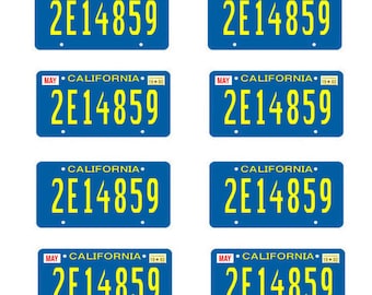 scale model A-Team car license tag plates Ateam tv show