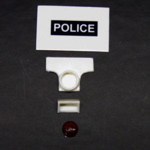 miniature 1:25 scale model resin 1930s New York City police sign red light