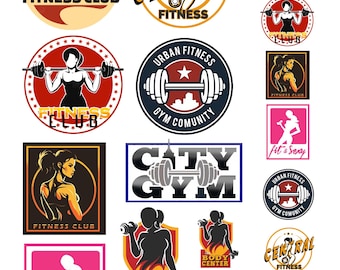 miniature scale model health fitness club gym signs