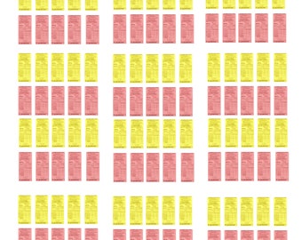 1:25 G scale  parking citation tickets