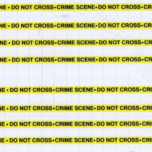 1:87 HO scale model police crime scene tape