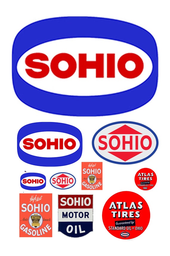 Miniature Scale Model Sohio Gasoline Station Gas Signs - Etsy