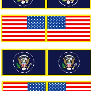 1:25 scale model Presidential Limousine flags