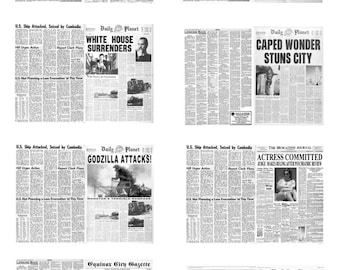 1:25 G scale newspaper assortment