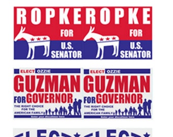 miniature Political Yard Signs  poster yard signs