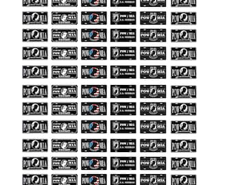 scale model car POW MIA license tag plates