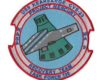 USS Kearsarge CVS33 NASA Mercury 9 space program US Navy ship recovery task force patch