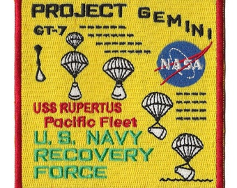 NASA Gemini 7 USS Rupertus DD851 space program US Navy ship recovery force patch