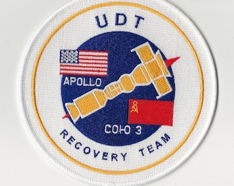 NASA Apollo-Soyuz UDT space program US Navy ship recovery team force patch