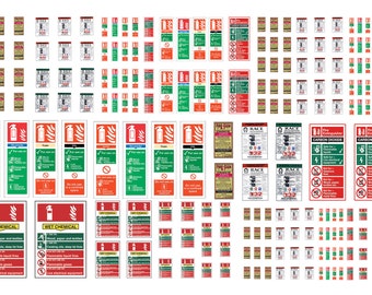 miniature assorted scales model fire extinguisher waterslide decals