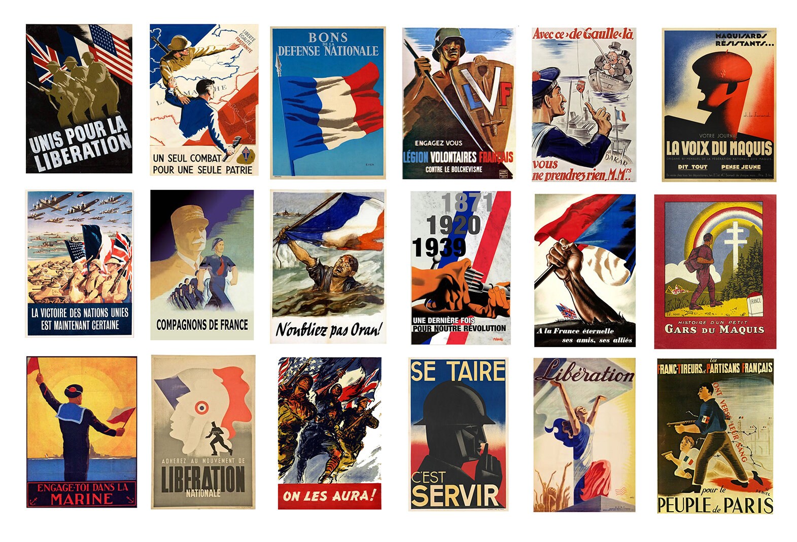 Miniature 1 32 Scale Model France Wartime Propaganda War Posters French 