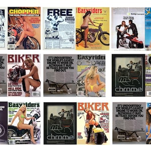 miniature 1:25 scale model toy car miniature motorcycle biker magazine assortment
