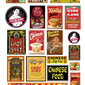 1:25 G scale miniature model Chinese restaurant Signs