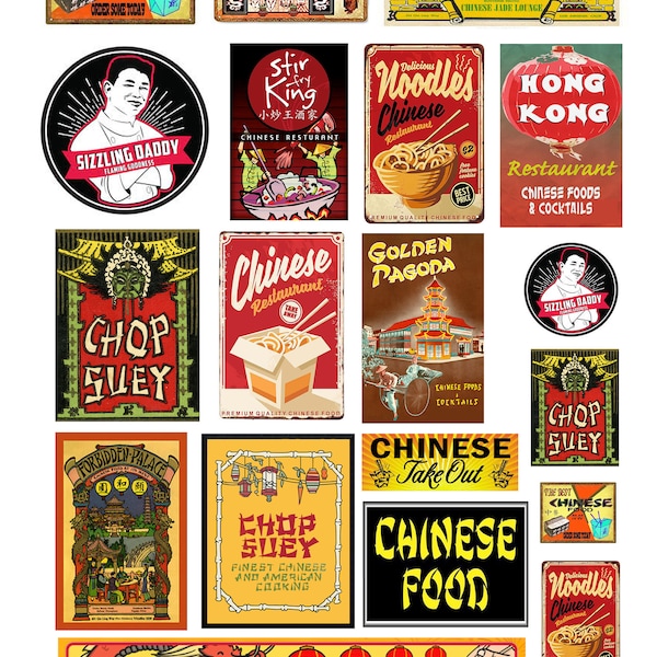 1:25 G scale miniature model Chinese restaurant Signs