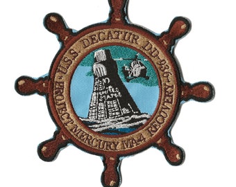 USS Decatur DD936 NASA Mercury 4 MA4 space program US Navy ship recovery task force patch