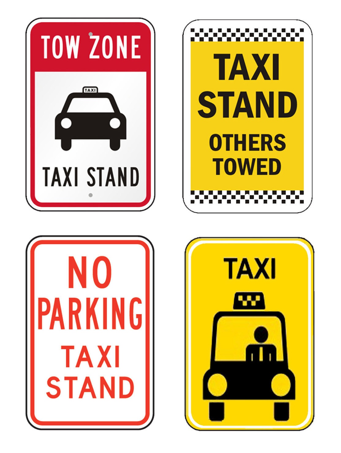 scale model Taxi Stand Signs