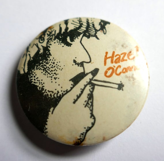 Hazell O'Connor Vintage 1" Pin Back Badge