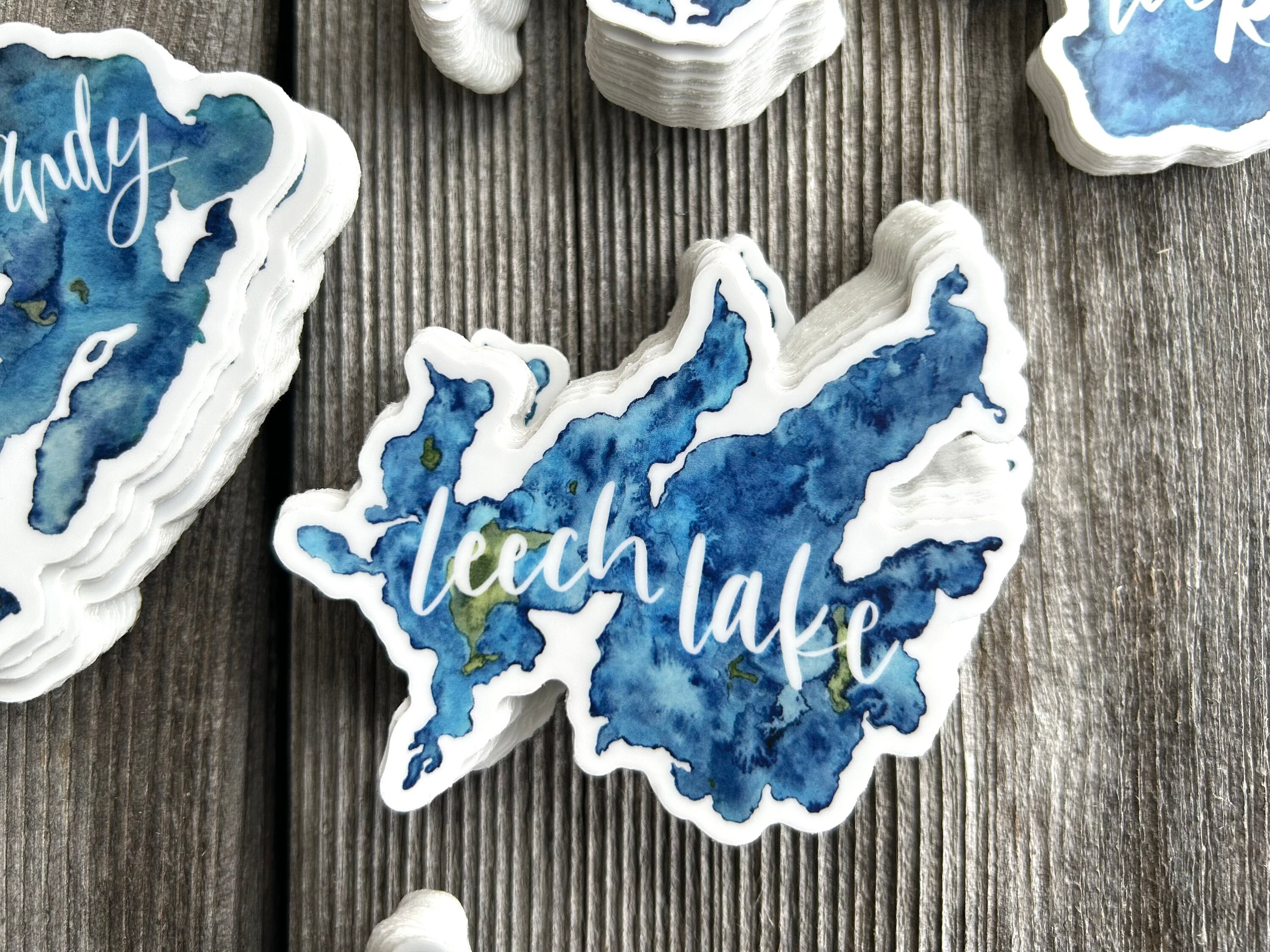 Leech Lake Sticker Leech Lake Decal Leech Lake Map Leech Lake Print