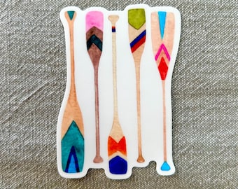 Paddle Sticker | Paddle Decal | Paddles | Oars | Lake Stickers | Canoe Paddles
