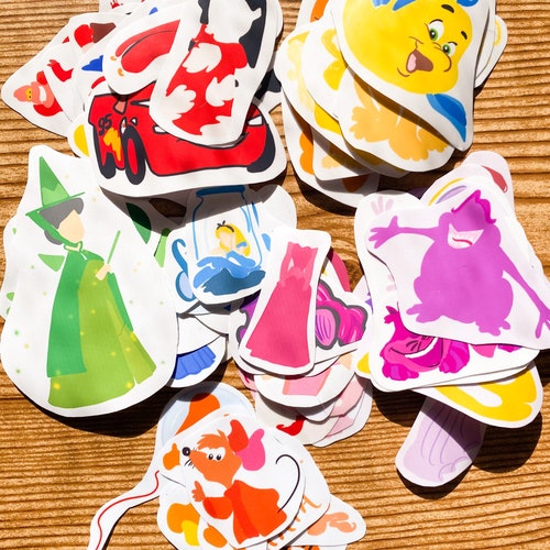 70 Pack Color Disney Stickers for Water Bottles and Phone Etsy