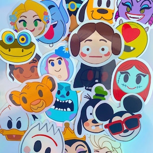 20 pack emoji Disney stickers water resistant sticker bundle