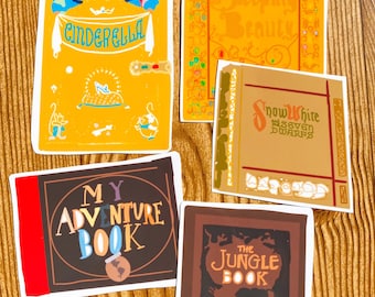Storybook Disney-stickers waterdicht transparant voor telefoonhoesjes disney stickerbundel hydroflask auto-sticker