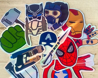Avengers Sticker Pack wasserfest für Tablets und Wasserflaschen Disney Sticker Bundle